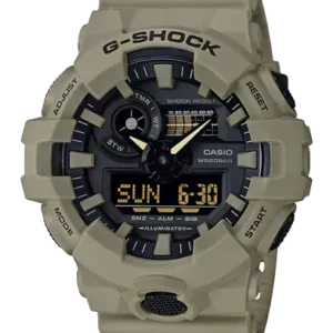 G-Shock GA-700UC Front Button Analog Digital Resin Tan Colorway Watch - Fashion