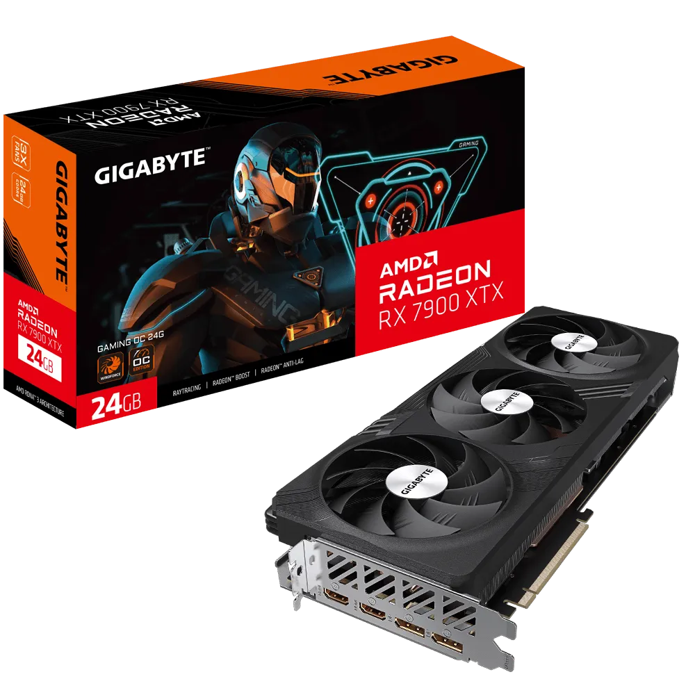 Gigabyte Radeon RX 7900 XTX Gaming OC 24GB GDDR6 384Bit Graphics Card GV-R79XTXGAMING OC-24GD - AMD Video Cards