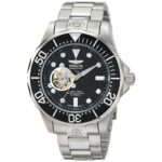 Invicta Pro Diver Automatic Black Textured Dial Stainless Steel Men Watch - Model 13703