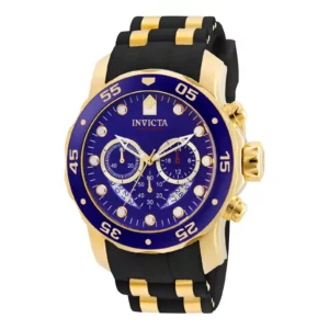 Invicta Pro Diver Collection Chronograph Blue Dial Black Polyurethane Men Watch - Model 6983 - Fashion