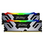 Kingston Fury Renegade Silver RGB KF564C32RSAK2-32 32GB 16GB x2 DDR5 CL32 6400MT/s Non ECC DIMM Desktop Memory