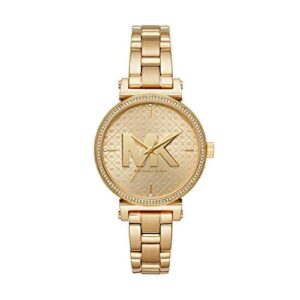 Michael Kors MK4334 Sofie Analog Display Quartz Gold Women Watch Gold Tone - Fashion