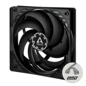 Arctic P12 Slim PWM PST (Black/Black) PWM Static Pressure Fan - Cooling Systems