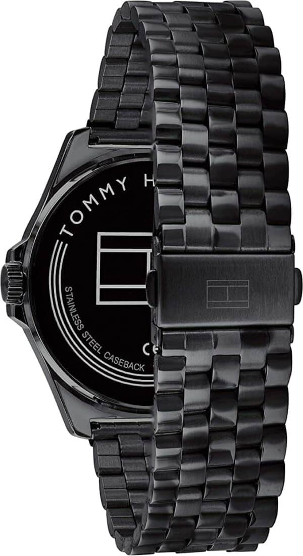 Tommy Hilfiger Quartz Stainless Steel and Bracelet Casual Men Watch Black - Model 1791714 - Fashion