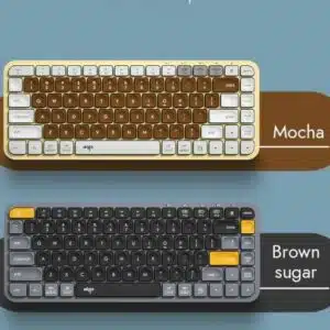 DarkFlash V200 Bluetooth Wireless Keyboard Brown Sugar | Mocha - Computer Accessories