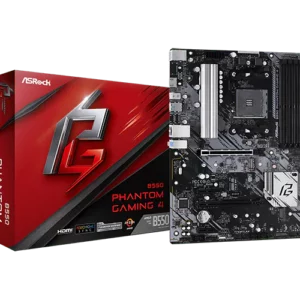 ASRock B550 Phantom Gaming 4 AM4 AMD Motherboard - AMD Motherboards