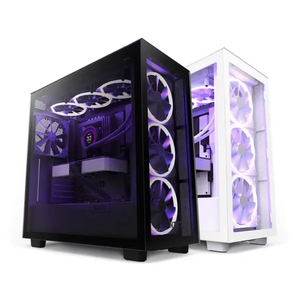 NZXT H7 Elite V2 ATX Premium Mid Tower PC Gaming Case Black | White - Chassis