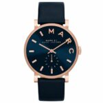 Marc by Marc Jacobs MBM1329 Baker Stainless Steel Women Watch with Blue Leather Band