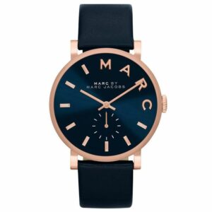 Marc by Marc Jacobs MBM1329 Baker Stainless Steel Women Watch with Blue Leather Band - Fashion