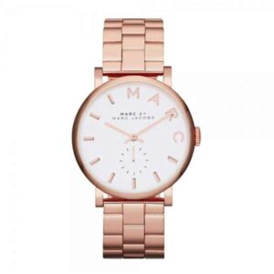 Marc by Marc Jacobs MBM3244 Baker Rose-Tone Stainless Steel Women Watch with Link Bracelet - Fashion