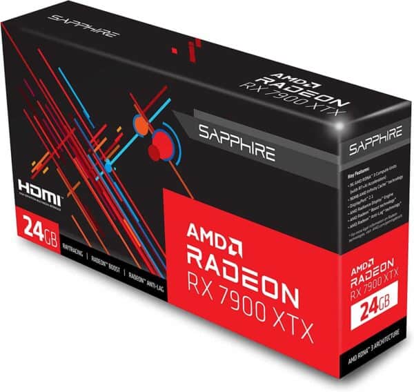 Sapphire AMD Radeon RX 7900 XTX 24GB GDDR6 384 Bit Gaming Graphics Card AMD RDNA 3 21322-01-20G - AMD Video Cards