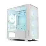 Tecware Forge M High Airflow w/ FREE 4 Omni aRGB Fans mATX PC Case Pure White