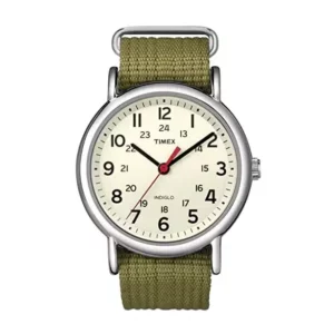 Timex Weekender 38mm Unisex Watch Olive Strap - Fashion