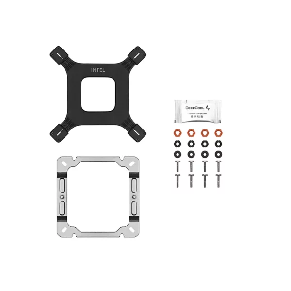 Deepcool Gammaxx AG500 ARGB CPU Single Tower Air CoolerProduct Dimensions 125×95×155 mm
Heatsink Dimensions 120×93×150 mm
Net Weight 861 g
Heatpipe Ø6 mm×5 pcs
Fan Dimensions 120×120×25 mm
Fan Speed 300~1850 RPM±10%
Fan Airflow 67.88 CFM
Fan Air Pressure 2.04 mmAq
Fan Noise ≤29.4 dB(A)
Fan Connector 4-pin PWM
Bearing Type Hydro Bearing