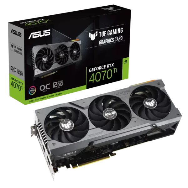 ASUS TUF Gaming GeForce RTX 4070 Ti 12GB GDDR6X OC Edition Graphics Card - Nvidia Video Cards