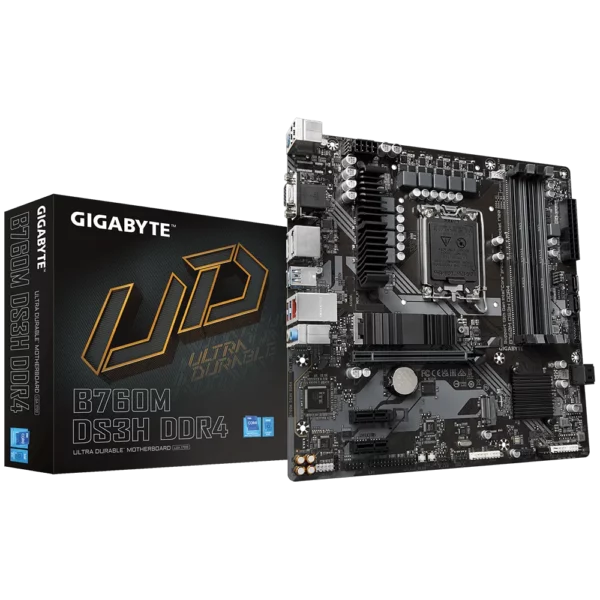 Gigabyte B760M-DS3H DDR4 LGA 1700 Intel Motherboard - Intel Motherboards