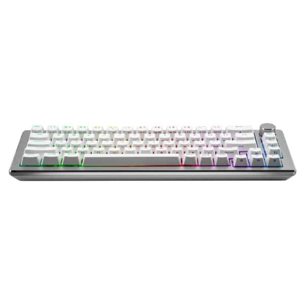 Cooler Master CK721 Gaming Keyboard Blue Linear Switch Silver - Computer Accessories