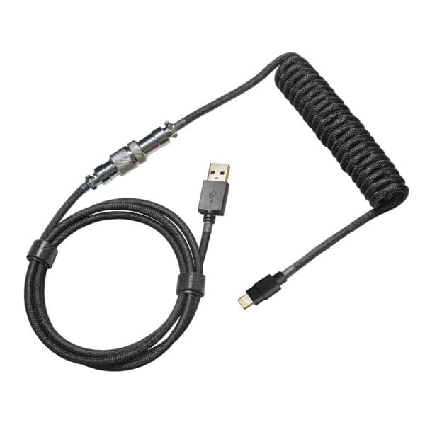 Cooler Master Coiled Keyboard Cable - Black - Cables/Adapters