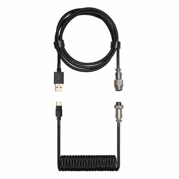 Cooler Master Coiled Keyboard Cable - Black - Cables/Adapters