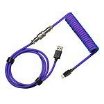 Cooler Master Coiled Keyboard Cable - Blue Purple