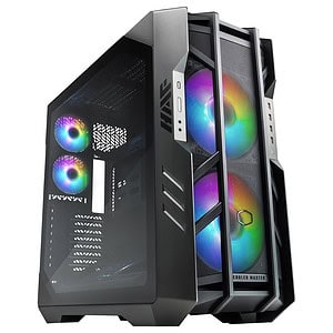 Cooler Master HAF 700 ATX ARGB Full Tower Case Unparalleled hardware & cooling capabilities, mammoth water cooling support, exclusive tool-less technology, and ARGB Gen2 ready with MasterPlus+ integration. Dual exclusive 200mm Sickle flow ARGB PWM “Performance Edition” fans tailored to strike a balance between performance potential and noise levels. The chassis features a fully integrated PWM/ARGB Hub that allows for effortless cable management and control over multiple fans and ARGB devices. The structure segregates non heat sensitive components so heat dissipation can be targeted towards heat sensitive components at an overall higher efficiency.