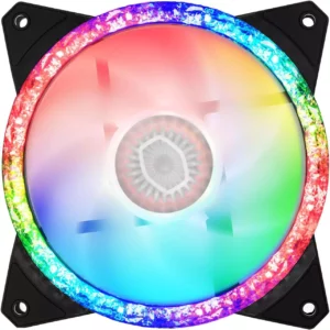 Cooler Master MasterFan MF120 Prismatic 3in1 Tri-Loop ARGB 120mm Case Fan<ul>
 	<li></li>
 	<li>The Addressable RGB (+5V, 3-pin) capable motherboard or an Addressable RGB(+5V, 3-pin) controller. (2)It will NOT work with 4-pin RGB or Standard RGB+12V. (3)The ARGB connection header of this case fan is 4-position-3-pin, a 3-position-3-pin ARGB header adapter may need for some Gigabyte motherboard. Please check the ARGB motherboard of your motherboard before purchase!</li>
 	<li>3 Pack Fan Certified Compatible with Asus Aura, ASRock Polychrome Sync, MSI Mystic Light Sync</li>
 	<li>Tri-Loop Addressable RGB Lighting: 24 Individually controlled Addressable RGB LEDs. Certified Compatible with Asus Aura, ASRock Polychrome Sync, MSI Mystic Light Sync.</li>
 	<li>NOTE for Gigabyte Motherboard Owner: A Gigabyte Adapter Cable may be required to connect "MF120 Prismatic" to some models of Gigabyte RGB Fusion Addressable RGB capable motherboard with 3-position-3-pin ARGB Header. "Gigabyte Adapter Cable" or "Addressable RGB LED Small Controller" are SOLD SEPARATELY!</li>
 	<li>Radiant Crystalline Lighting Effect Unique crystallized. Silent Driver IC and Cooling Technology Silent Driver IC smoothes fan rotation reduce vibration and fan clicks. Noise reduction technology offers peaceful cooling solution even when overloading, while rifle bearing structure offer 160,000 hours long life and quite operating noise at 8-27dBA.</li>
</ul>