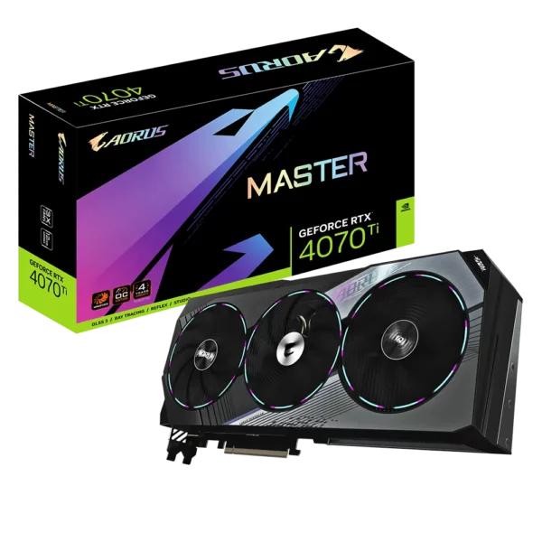 Gigabyte GeForce RTX 4070 TI Aorus Master 12GB GDDR6X 192 Bit Graphics Card - Nvidia Video Cards