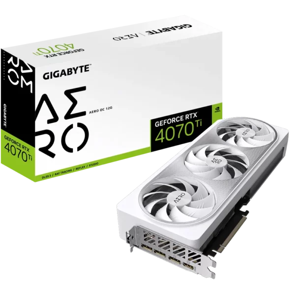 Gigabyte GeForce RTX 4070 TI Aero OC 12GB GDDR6X 192 Bit Graphics Card - Nvidia Video Cards