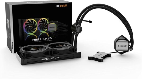 Be Quiet! Pure Loop 2 FX 240MM | 280MM | 360MM High-Performing & Silent AIO with ARGB illumination, Riffle Bearing Liquid Cooling System - AIO Liquid Cooling System