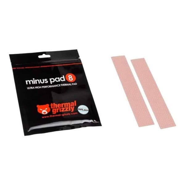 Thermal Grizzly Minus Pad 8 Thermal Pad, 120mm × 20mm × 0.5mm, 2 PCS TG-MP8-120-20-05-2R - Computer Accessories