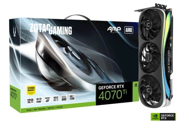 Zotac Gaming Geforce RTX 4070 TI 12GB GDDR6X AMP Extreme Airo Graphics Card - Nvidia Video Cards