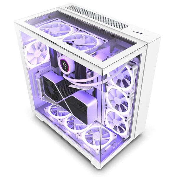 NZXT H9 Elite Dual-Chamber Mid-Tower Airflow Case Black | White - Chassis