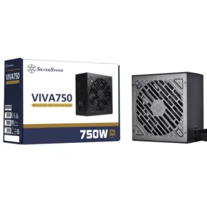 SilverStone VIVA 750W 80+ GOLD Non-Modular PSU SST-VA750-G - Power Sources