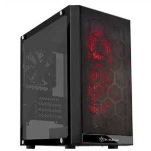 SilverStone PS15 RGB TG Window M-ATX Chassis - Black - Chassis