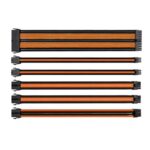 1st Player BOR-001 Steampunk PSU Sleeve Extension Cable Kit Black/Orange