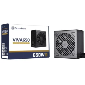 SilverStone VIVA 650W 80+ GOLD Non-Modular PSU SST-VA650-G - Power Sources