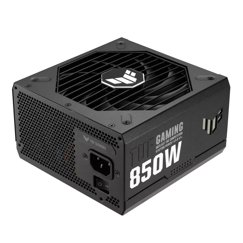 Asus TUF 850G Gaming 850W 80 Plus Gold Power Supply
Model: TUF Gaming 850W Gold
Intel Form Factor: ATX12V
ATX 3.0: Yes
Dimensions: 150 x 150 x 86 mm
Efficiency: 80Plus Gold
Protection Features: OPP/OVP/UVP/SCP/OCP/OTP
Hazardous Materials: ROHS
AC Input Range: 100-240Vac
DC Output Voltage: +3.3V +5V +12V -12V +5Vsb
Maximum Load: 25A25A70.8A 0.8A 3A
Combined Load: 130W 130W 850W 9.6W 15W
Total Output: 850W
Weight: 2.38kg (single PSU)
0dB Fan Button: No