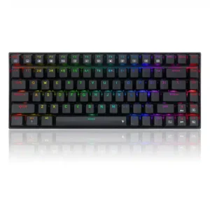 Redragon K629 PHANTOM RGB LED Backlit Mechanical Gaming Keyboard with 84 Professional Keys-Linear Red Switches - Computer Accessories