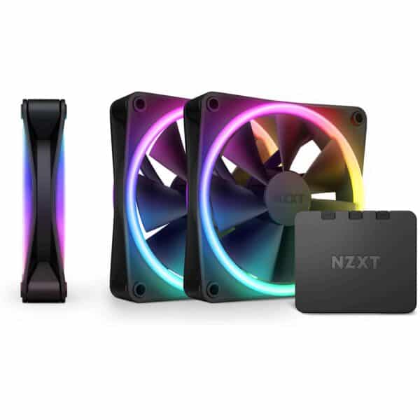 NZXT F120 RGB Duo Triple Pack | Single Pack Black | White 120MM Duo RGB Fans + Controller ARGB - Cooling Systems
