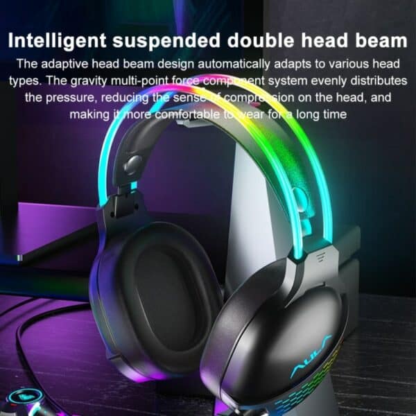 AULA S503 Headset RGB Wired Gaming Headphones - Computer Accessories