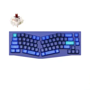 Keychron Q8 Alice Layout QMK Custom Mechanical Keyboard Navy Blue B - Computer Accessories