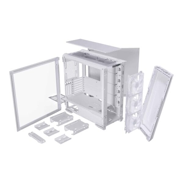 Phanteks Eclipse G500A DRGB Mid Tower Tempered Glass Steel Chassis ATX Gaming Chassis Black | Performance Black | White - Chassis