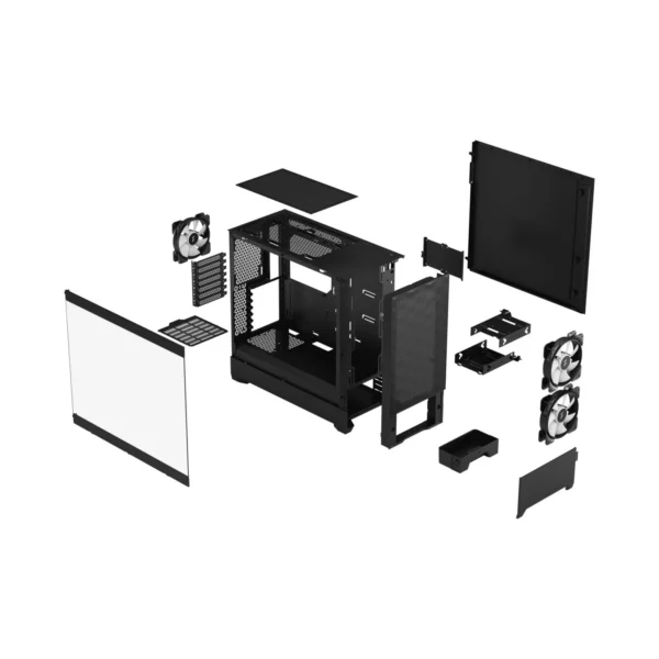 Fractal Design Pop Air RGB Black Tempered Glass Clear Tint PC Case Black | White - Chassis