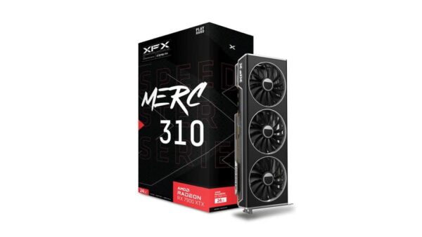 XFX Speedster MERC 310 AMD Radeon RX 7900 XTX Black Edition 24GB GDDR6 AMD RDNA™ 3 384-bit Graphics Card - AMD Video Cards