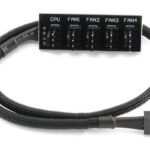 BTZ PWM Fan Splitter Cable Adapter 1 to 5 Nylon Braided