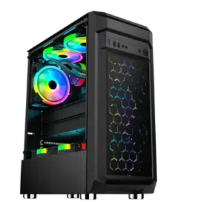 Coolman Harley Midtower Tempered Glass PC Case Black - Chassis
