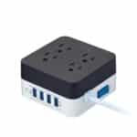 Fortress FSU-333 Surge Protector 4 Socket with 4 USB 2.4A Charging Ports