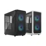 Fractal Design Focus 2 RGB ATX Clear Tinted Tempered Glass Midtower Computer Case Black | White