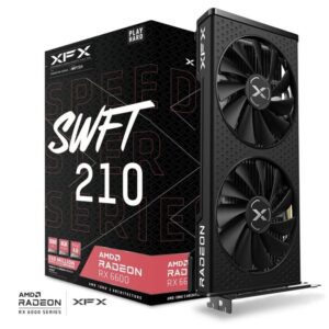 XFX Speedster SWFT210 RX 6600 8GB GDDR6 CORE Gaming Graphics Card RX-66XL8LF-DQ - AMD Video Cards