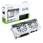 ASUS Dual GeForce RTX 4070 White OC Edition 12GB GDDR6X 192 bit 3xDP HDMI Video Card